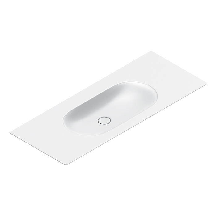 Catalano SFERA Раковина консоль 125×50, без отв. под смеситель, покрытие Cataglaze+, цвет белый мато