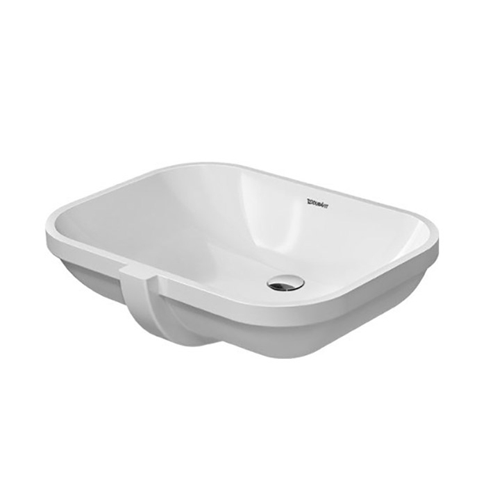 Duravit D-Code Раковина встраиваемая снизу 560×400мм, с перел., включая крепление ,Цвет: Белый (Спец