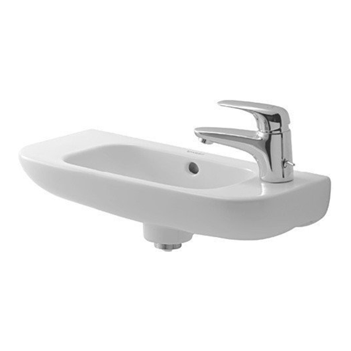 Duravit D-Code Раковина для рук с перел., с 1 отв. под смес. справа, 500×220мм, Ццвет: белый (Спец.ц
