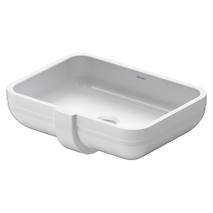 DURAVIT Happy D.2  Раковина встраиваемая снизу 480х345 мм., без отверстия для смесителя, с переливом
