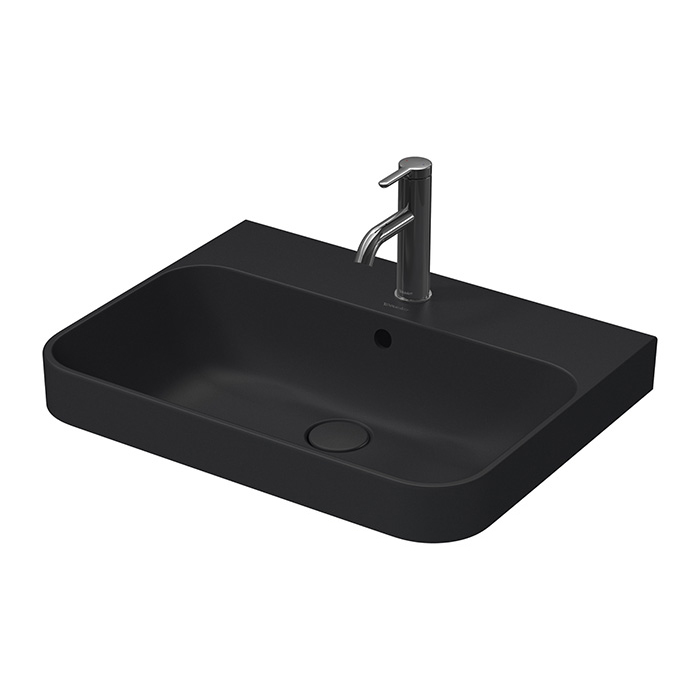 Duravit Happy D.2 Plus Раковина на столешницу 600х460мм с переливом,  с 1м отв. под смеситель,  выпу