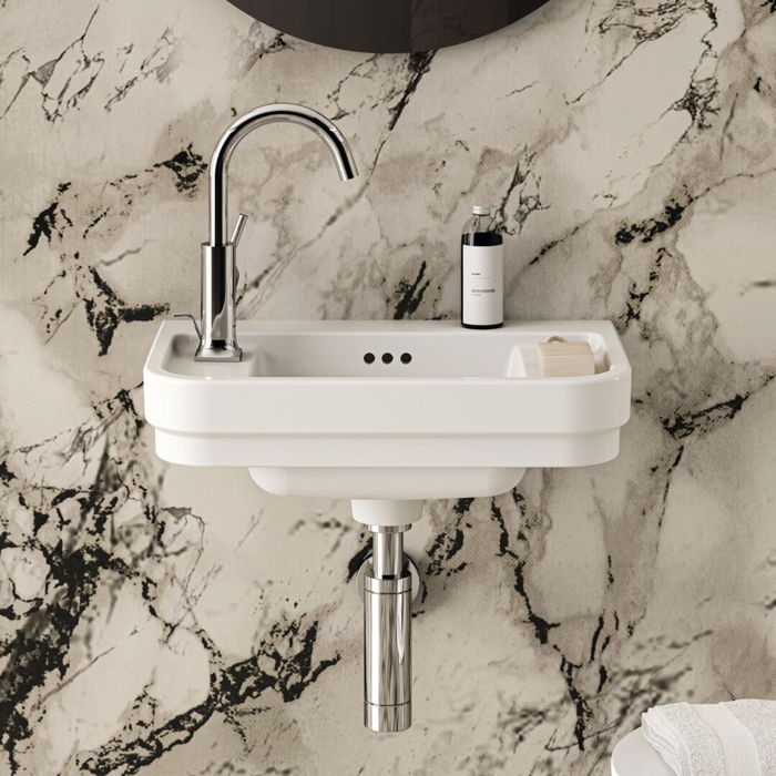 Ideal Standard Calla Раковина 500х320xh180 мм, подвесная, с отв. под смес. слева и переливом, с креп