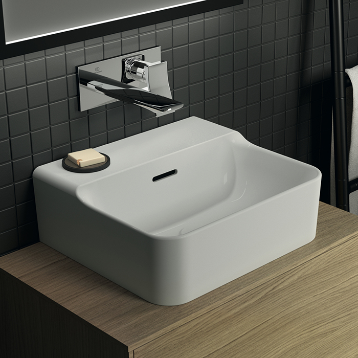Ideal Standard Conca Раковина 400 x 350 x 165 мм, подвесная/накладная, с переливом без отв. под смес