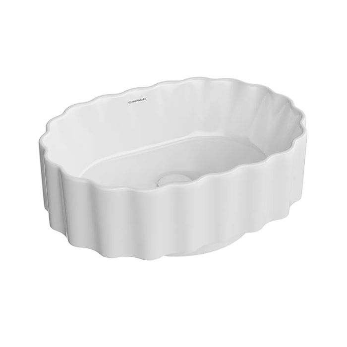 Kerama Marazzi Раковина ARTBASIN Conchiglia накладная 50*36,6*18см, без отв. под смеситель, без пере