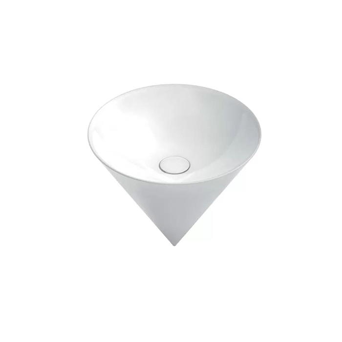 Kerama Marazzi Раковина CONO подвесная 44,5*44,5*35см без отв. под смеситель, без перелива, цвет бел