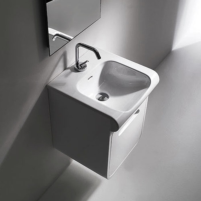 KERASAN Inka Project Раковина INKA 40x40x35,5 с 1 отв под смеситель,цвет белый