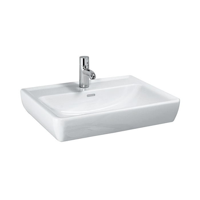 Laufen Pro Раковина 55х48х11,5 см,подвесная/накладная с 1 отв. под смеситель по центу, c переливом,