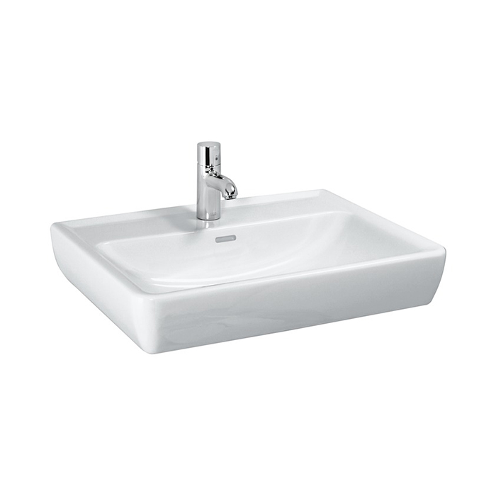 Laufen Pro Раковина 65х48х11,5 см,подвесная/накладная с 1 отв. под смеситель по центу, c переливом,