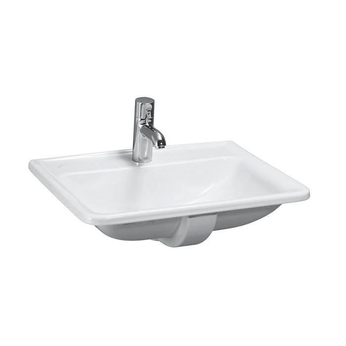 Laufen Pro S Раковина 56х44х20 см,п встраиваемая сверху с 1 отв. под смеситель,без  перелива, цвет: