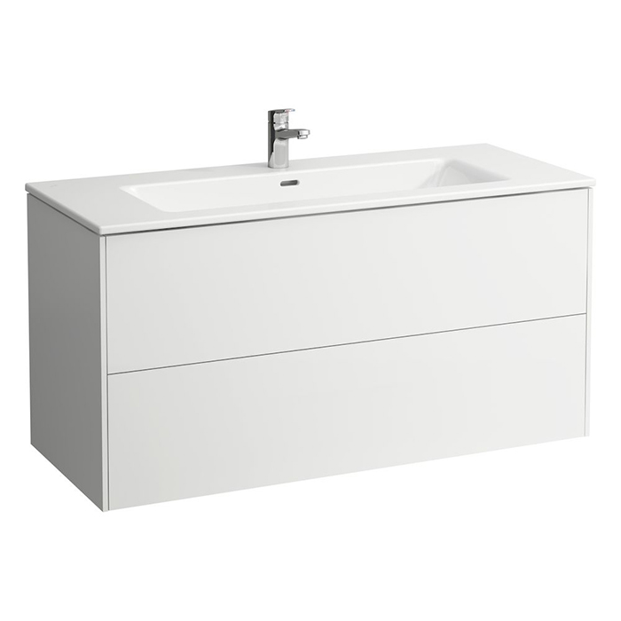 Laufen Pro S Комплект, раковина и база 1200x500x610 мм, с 2 ящиками с мех. push-and-pull, белый глян