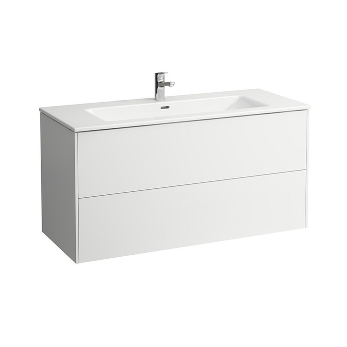 Laufen Pro S Комплект, раковина и база 1200x500x610 мм, с 2 ящиками с мех. push-and-pull, белый мато