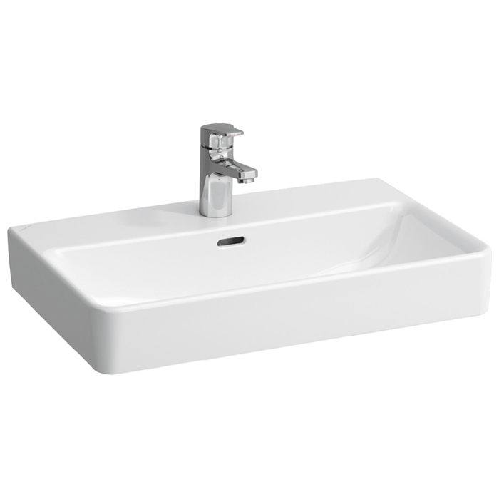 Laufen Pro S Раковина55х38х9,5 см,подвесная/накладная с 1 отв. под смеситель по центу, c переливом,