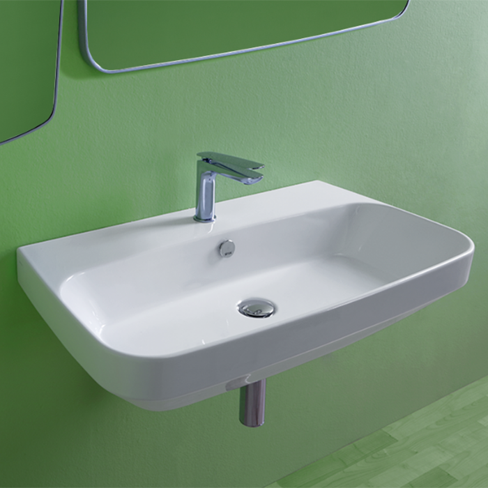 Simas Baden Baden Раковина подвесная  80х45 см, с 1 отв. для смесителя, цвет белый (без крепления F8