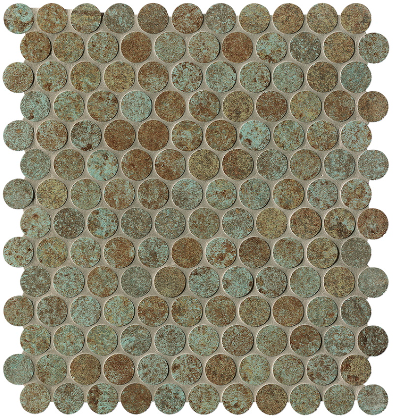 Плитка Fap Sheer Deco Rust Round Mosaico 29.5×32.5