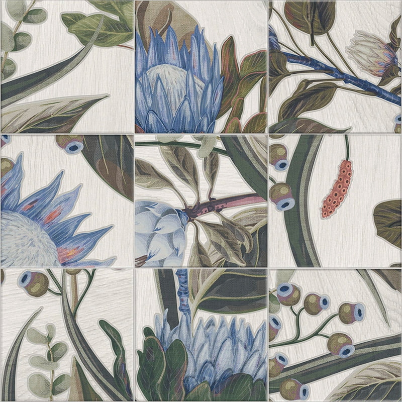 Плитка Mainzu Bottega Decor Blu Leaves 20×20