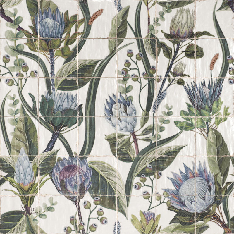 Плитка Mainzu Mural Protea 120×120 (Комплект Из 36шт 20×20)