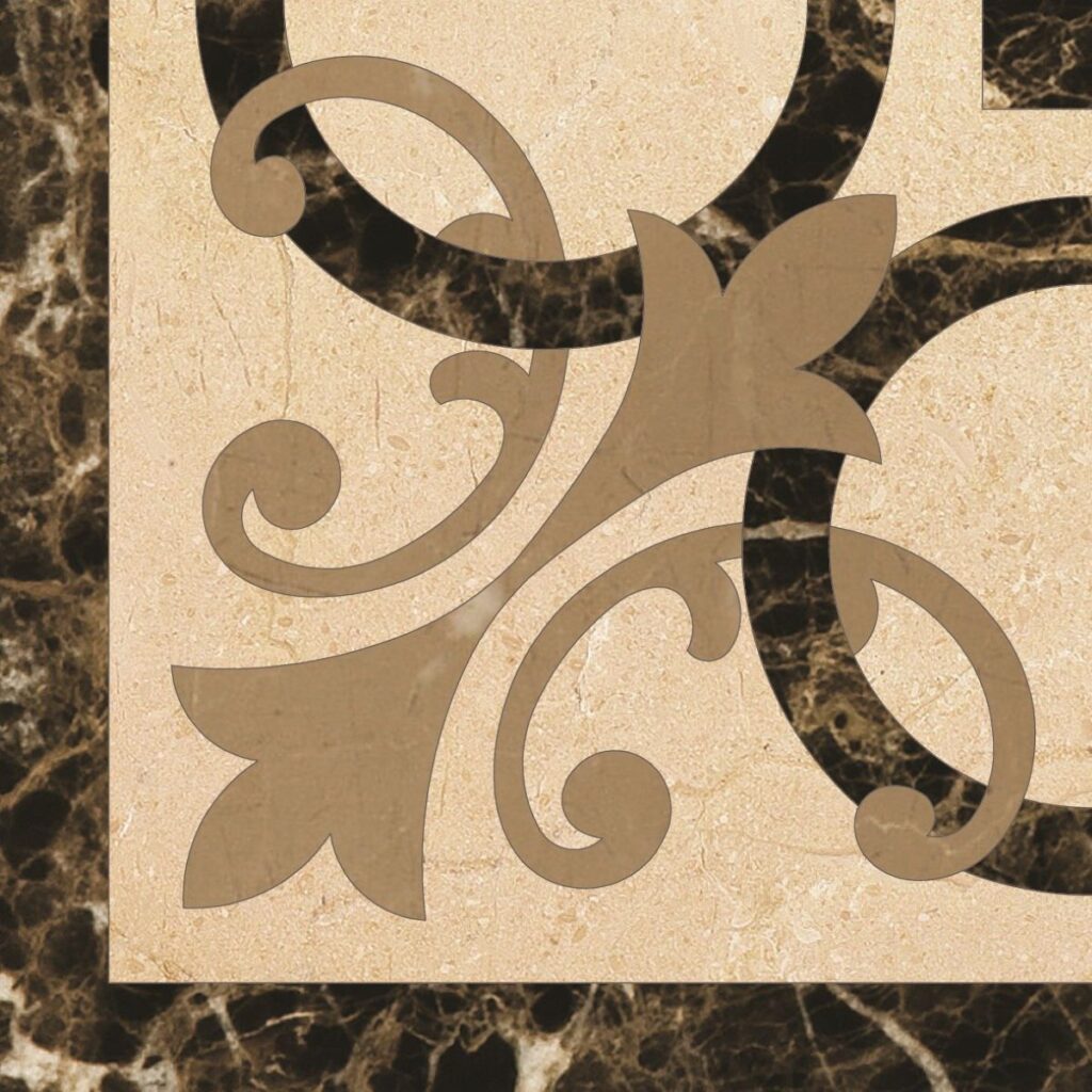 Marmocer 44 Waterjet Border 15×15 (Majesty Corner))