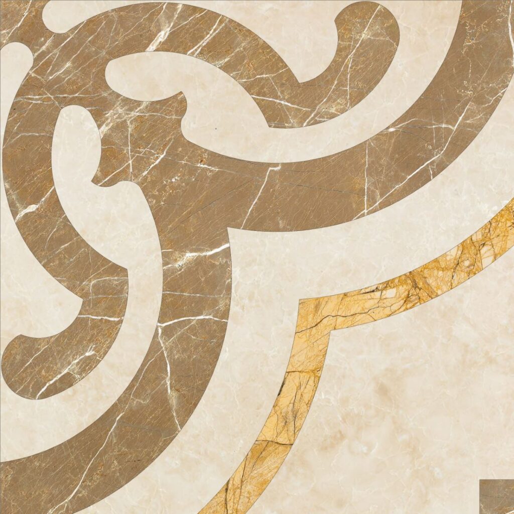 Marmocer 54 Waterjet Border 15×15 (Mirabelle Country)