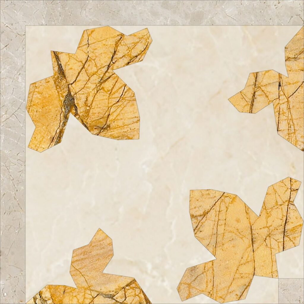Marmocer 56 Waterjet Border 12×12 (Flora Country)