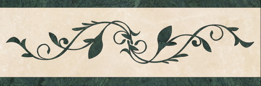 Marmocer 73 Waterjet Border 60×20 (Vines)