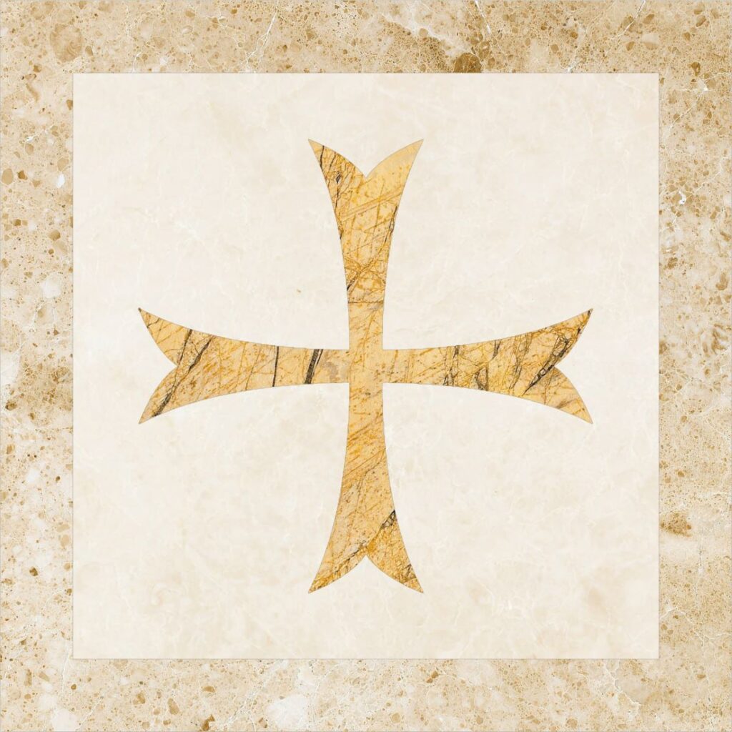 Marmocer 94 Waterjet Border 20×20 (Datura)