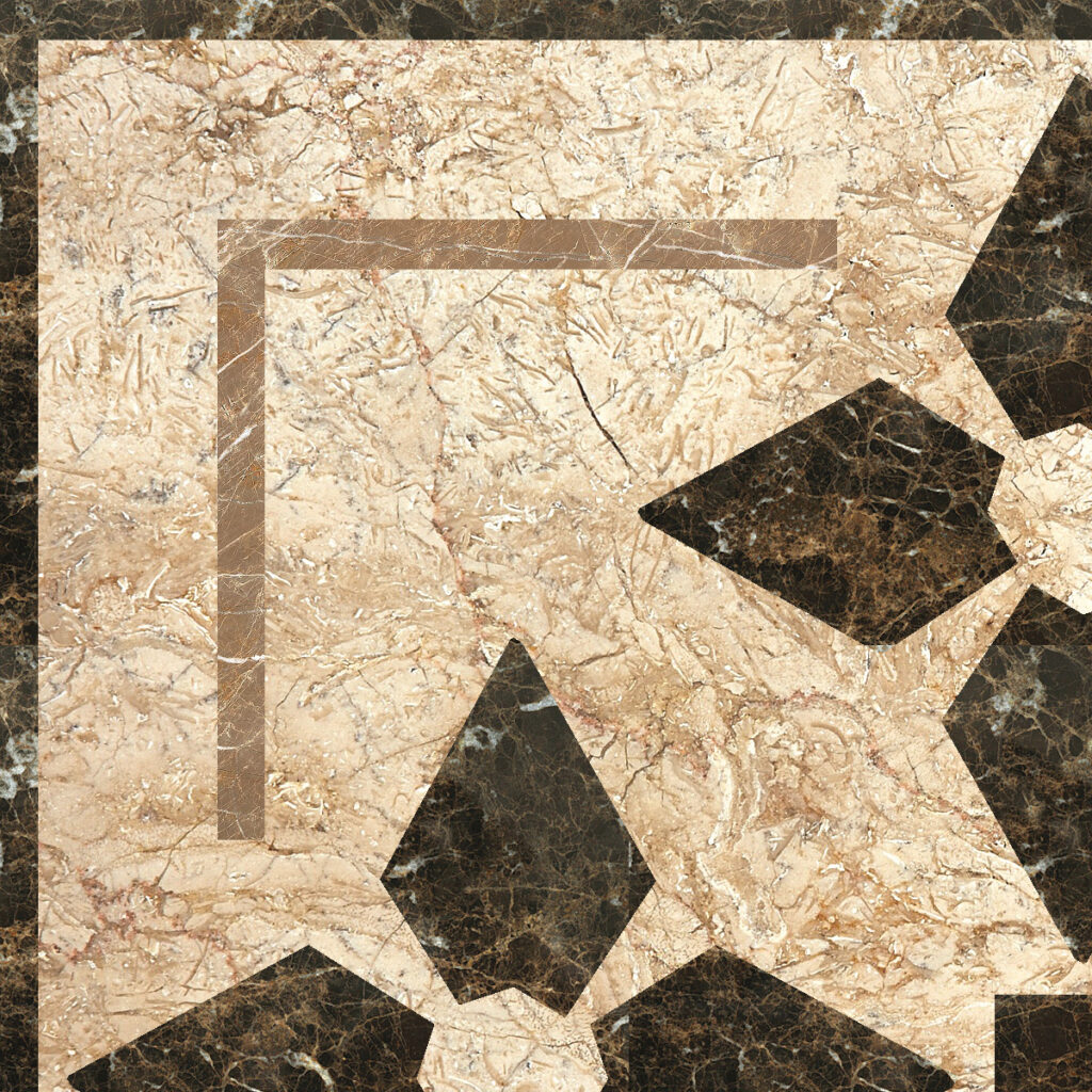 Marmocer 102 Waterjet Border 24×24 (Aroma)