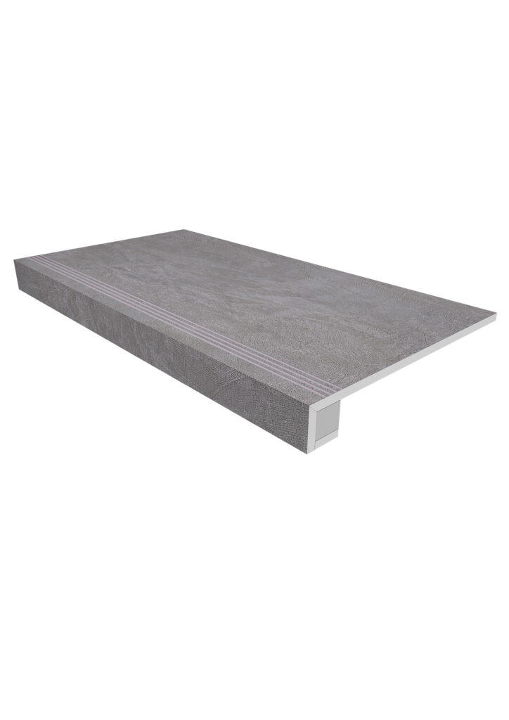 Ametis Спектрум Комплект (Ступень SR01 (33×120) непол. (прямоугол. бортик) с насечками + Подступенок