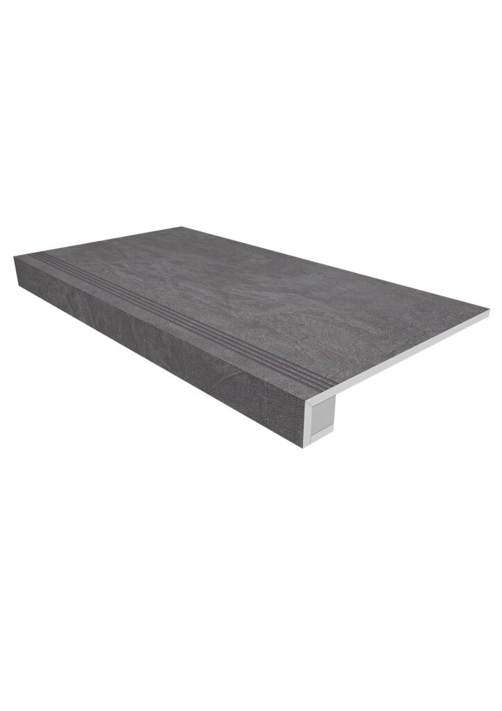 Ametis Спектрум Комплект (Ступень SR06 (33×120) непол. (прямоугол. бортик) с насечками + Подступенок
