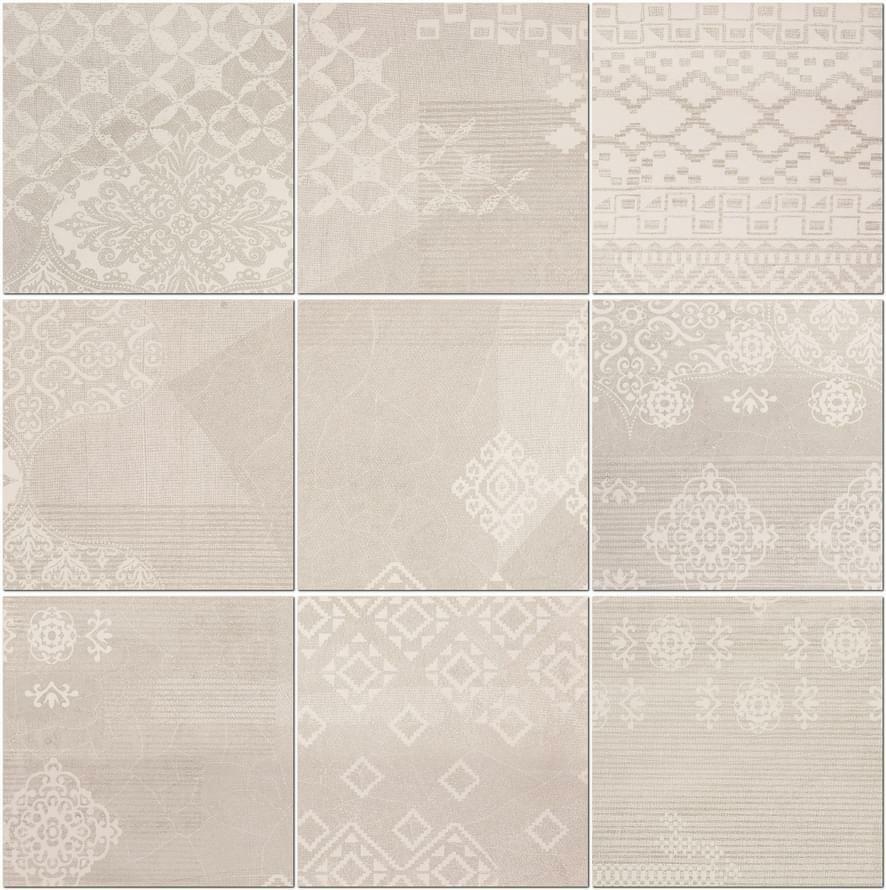 Керамогранит PROVENZA Gesso Decoro Patchwork Natural White 20×20