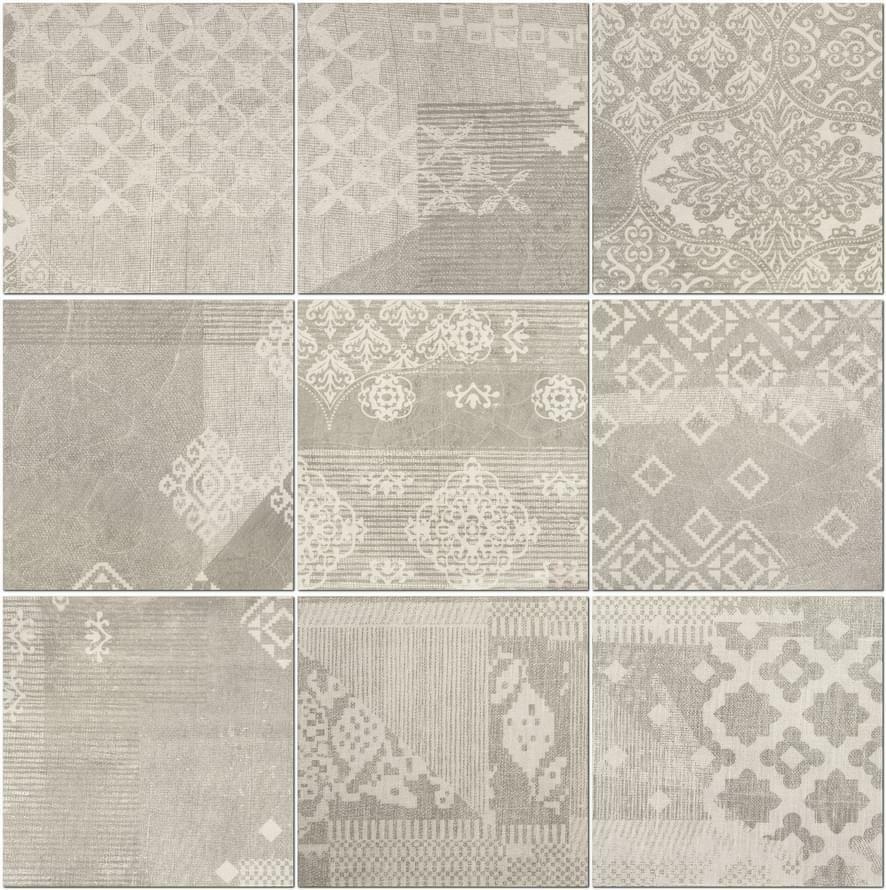 Керамогранит PROVENZA Gesso Decoro Patchwork Pearl Grey 20×20