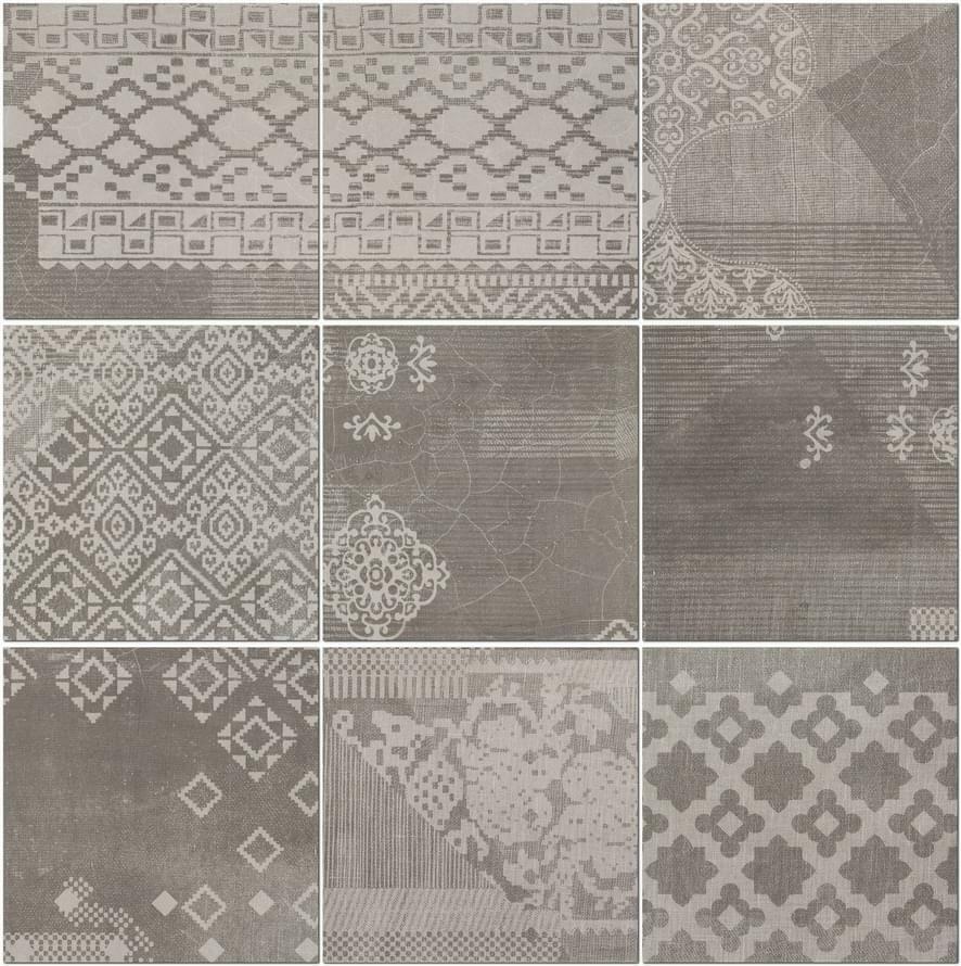 Керамогранит PROVENZA Gesso Decoro Patchwork Black Velvet 20×20