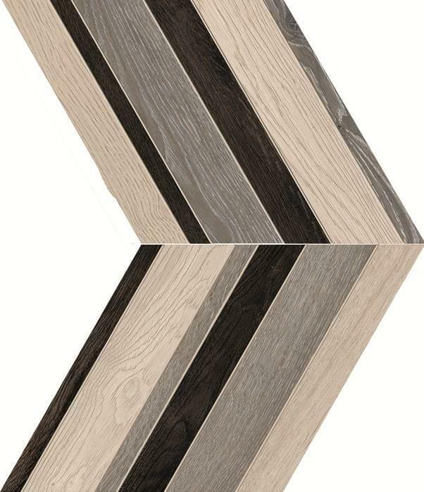Керамогранит PROVENZA Provoak Chevron Multi Grigio Bianco Nero 29,4×34