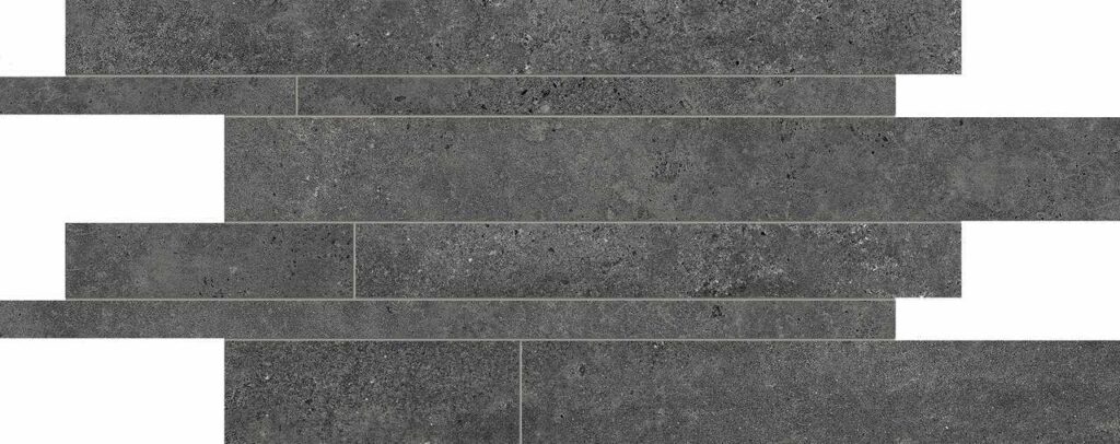 Мозаика PROVENZA Re-Play Concrete Listelli Sfalsati Anthracite 30×60