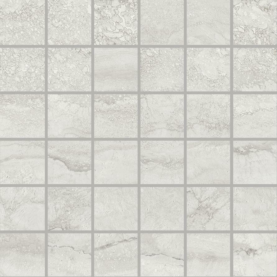 Мозаика PROVENZA Unique Travertine Mosaico 5X5 Vein Cut Silver Lappato 30×30