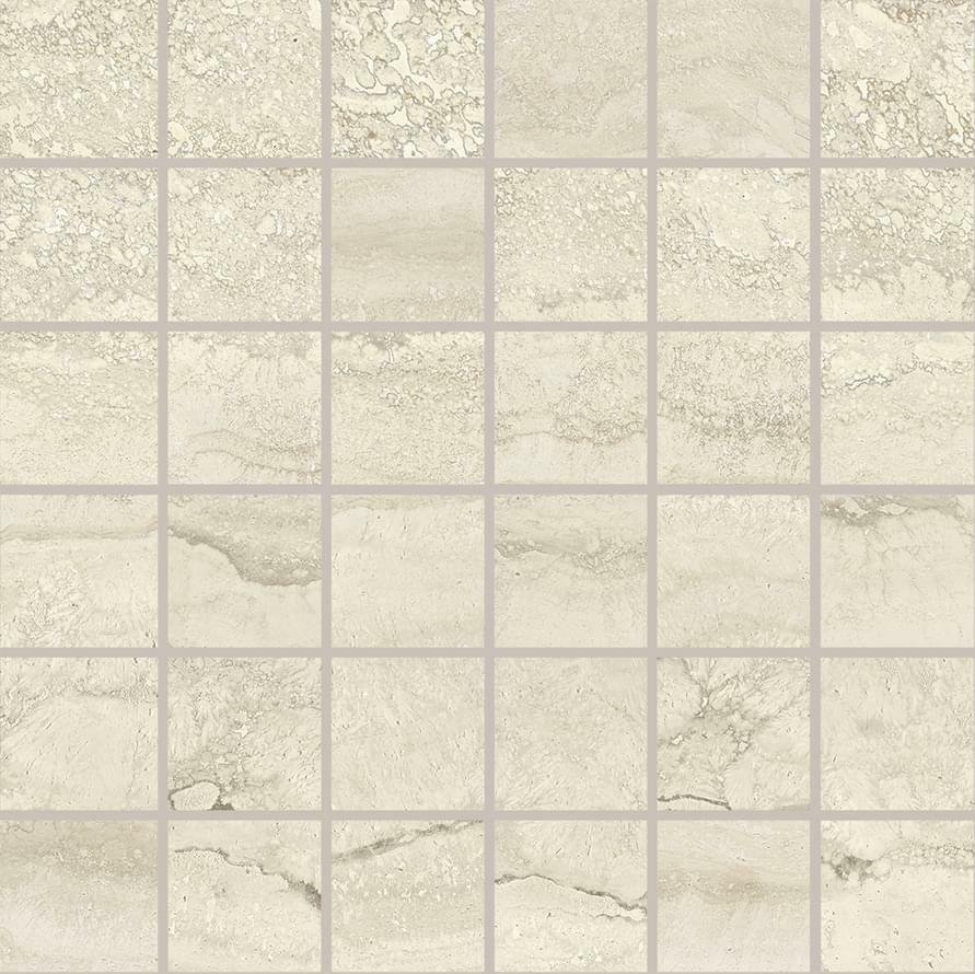Мозаика PROVENZA Unique Travertine Mosaico 5X5 Vein Cut Cream Lappato 30×30