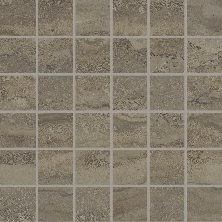 Мозаика PROVENZA Unique Travertine Mosaico 5X5 Vein Cut Chocolate Lappato 30×30