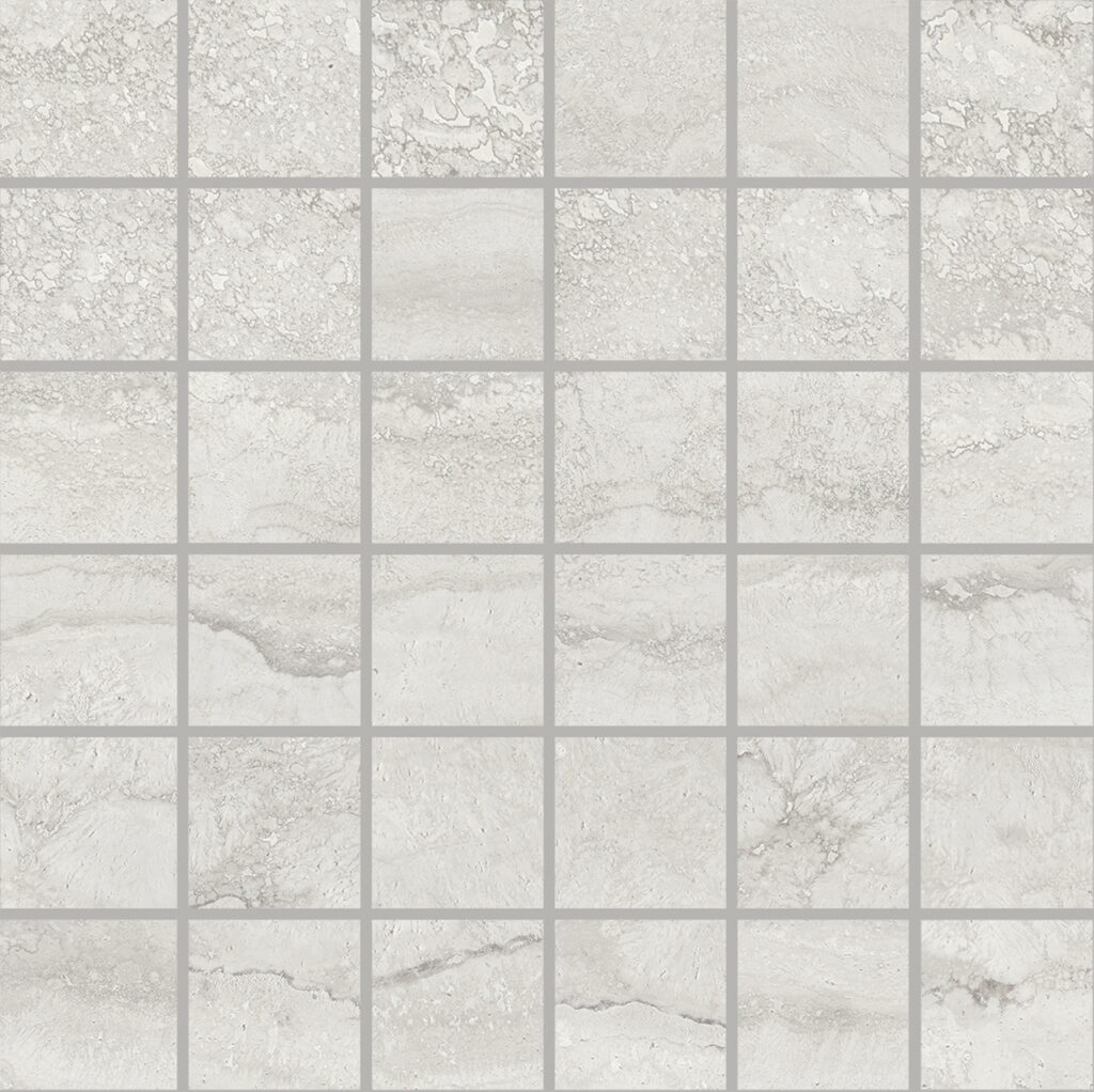 Мозаика PROVENZA Unique Travertine Mosaico 5X5 Vein Cut Silver Naturale 30×30