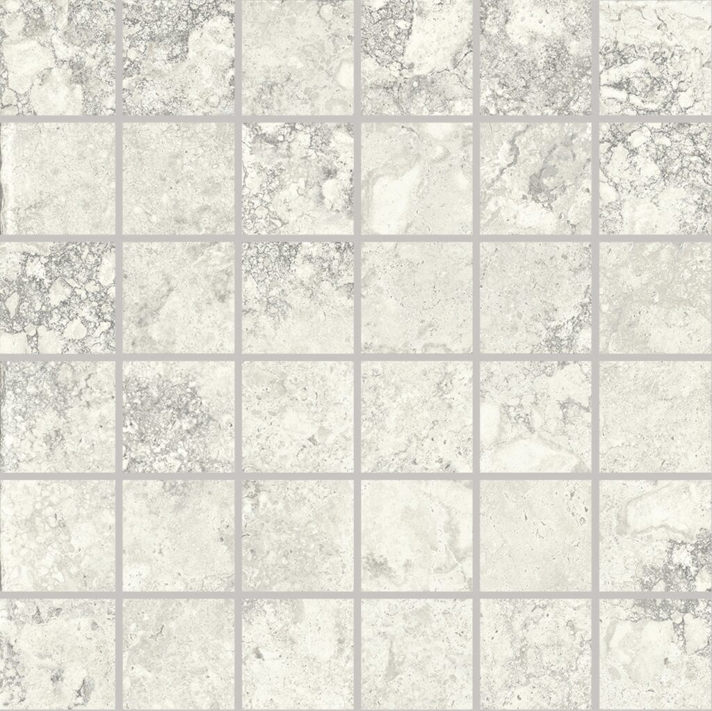 Мозаика PROVENZA Unique Travertine Mosaico 5X5 Ancient White Naturale 30×30