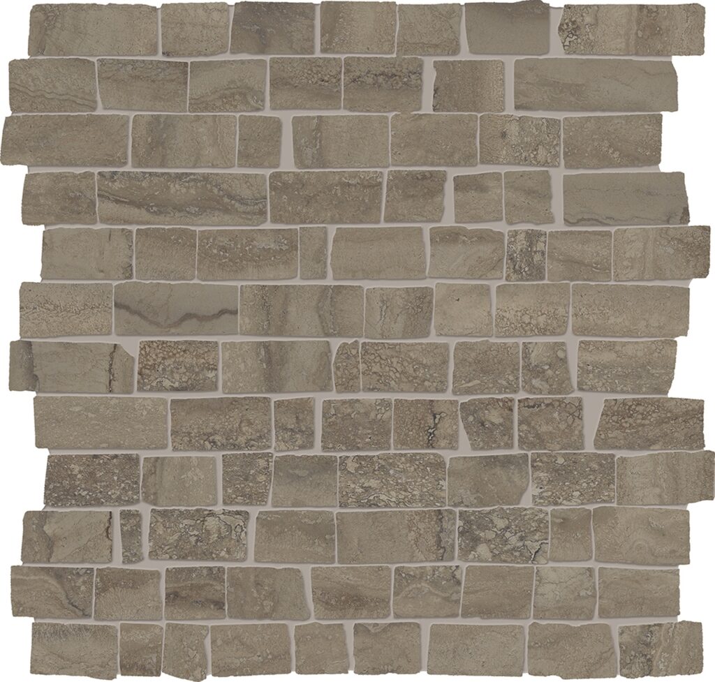 Мозаика PROVENZA Unique Travertine Mosaico Mini Block Vein Cut Chocolate Naturale 30×30