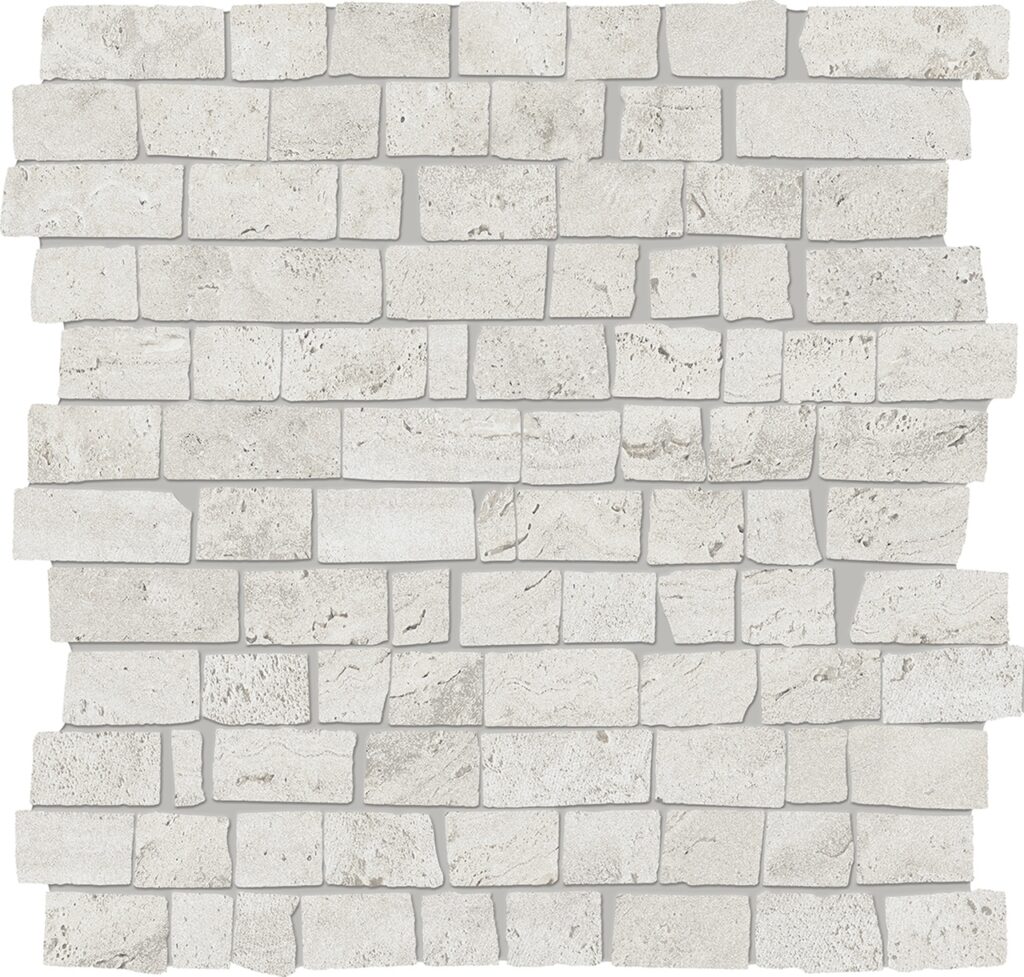 Мозаика PROVENZA Unique Travertine Mosaico Mini Block Minimal Silver Naturale 30×30