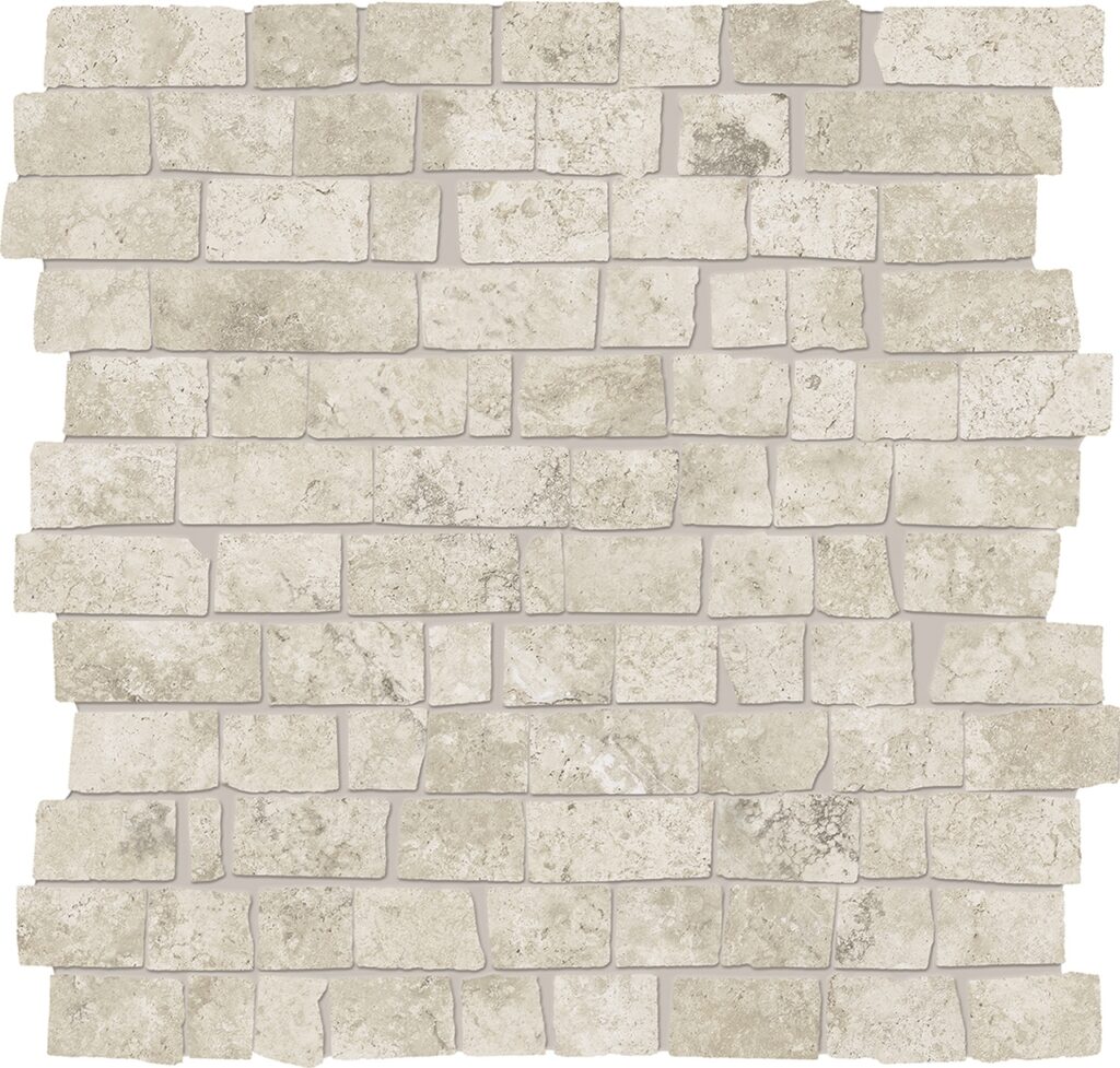 Мозаика PROVENZA Unique Travertine Mosaico Mini Block Ancient Cream Naturale 30×30
