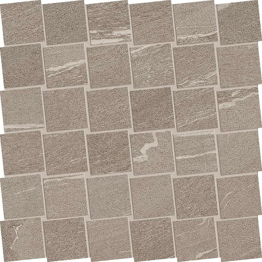Мозаика ERGON Stone Talk Mosaico Dado Martellata Taupe Naturale 30×30