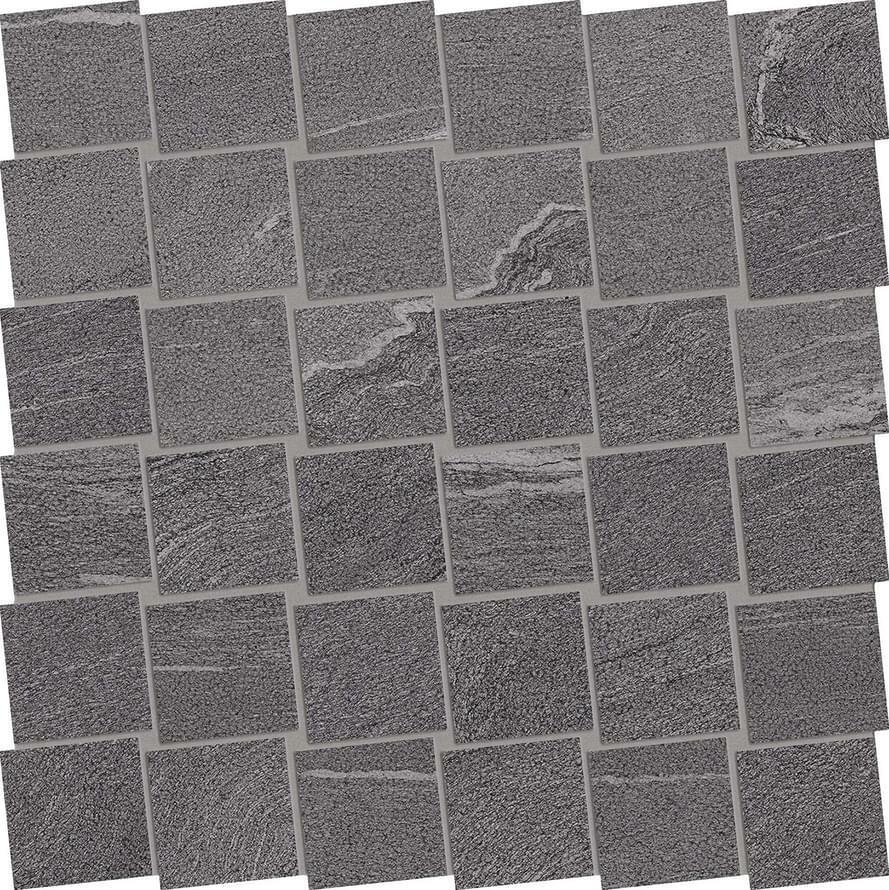 Мозаика ERGON Stone Talk Mosaico Dado Martellata Dark Naturale 30×30