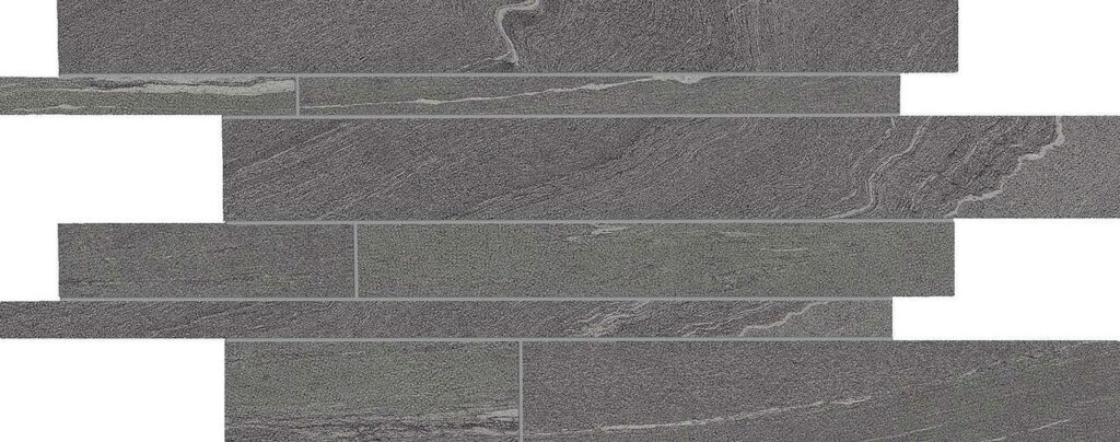 Мозаика ERGON Stone Talk Listelli Sfalsati Martellata Dark Naturale 30×60