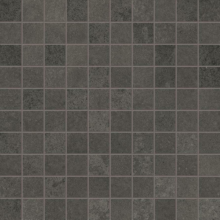 Мозаика ERGON Tr3nd Mosaico 3X3 Concrete Black 30×30