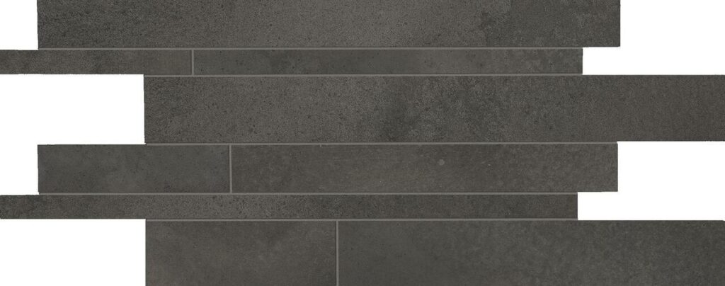 Мозаика ERGON Tr3nd Listelli Sfalsati Concrete Black 30×60