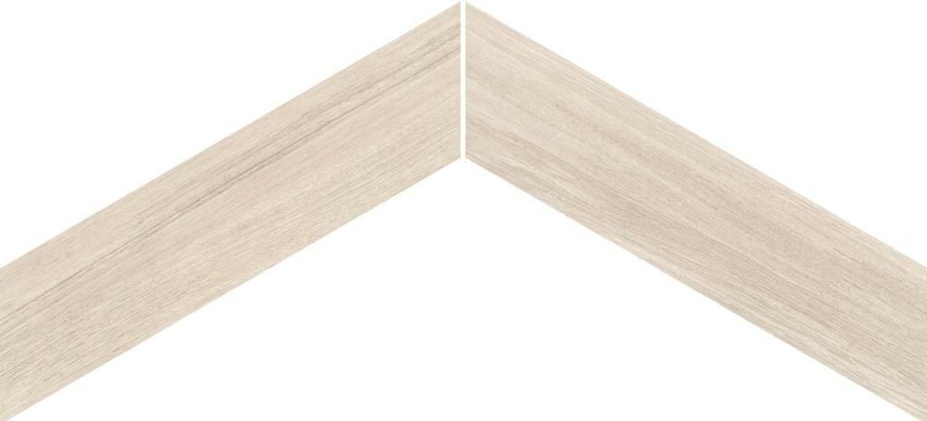 Керамогранит EMIL Sleekwood Chevron 60° White 11×54