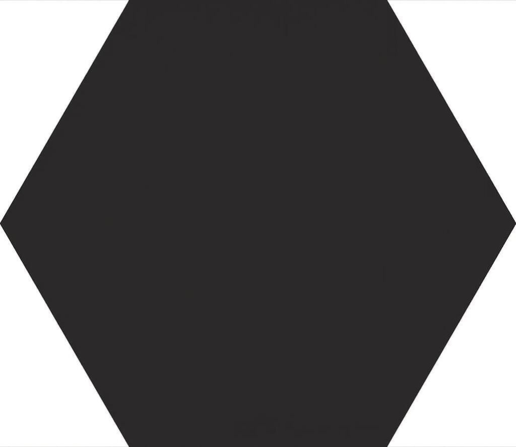 Керамогранит EMIL Sixty ESAGONA NERO ASSOLUTO SILKTECH 18,2×21 9,5 мм EL86