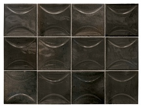 Плитка EQUIPE HANOI ARCO BLACK ASH 10×10