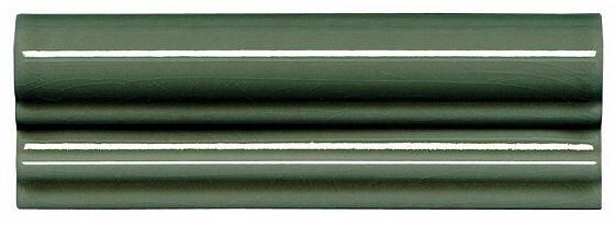 Плитка ADEX MOLDURA ITALIANA PB C/C VERDE OSCURO 5 X 15 5×15
